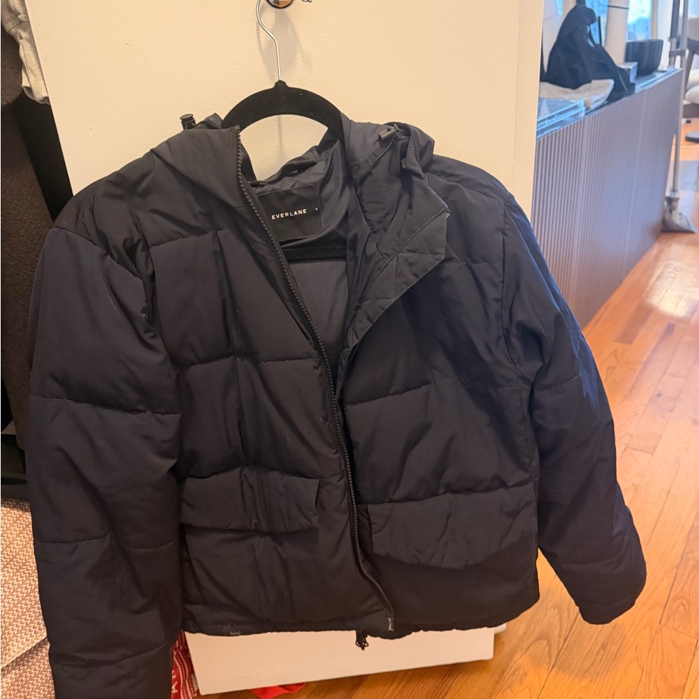 Everlane Navy Puffer Jacket